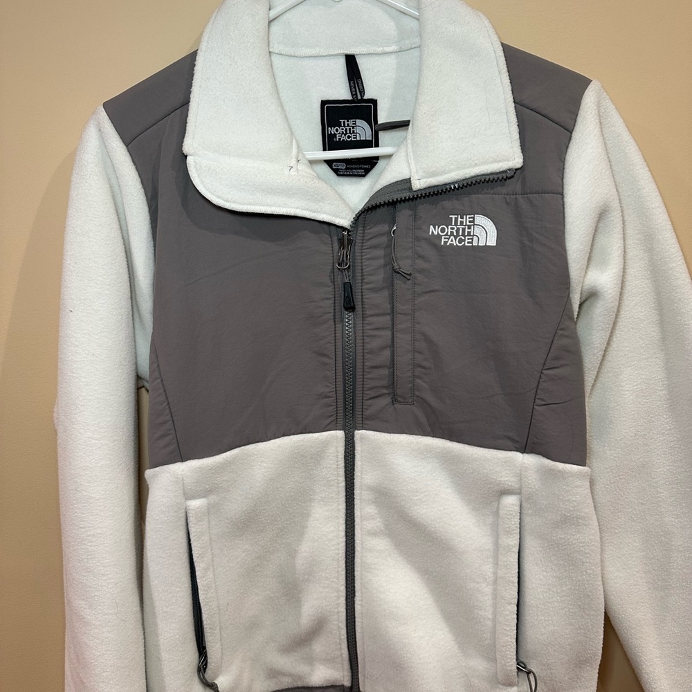 The North Face Gray and White Ski Jacket